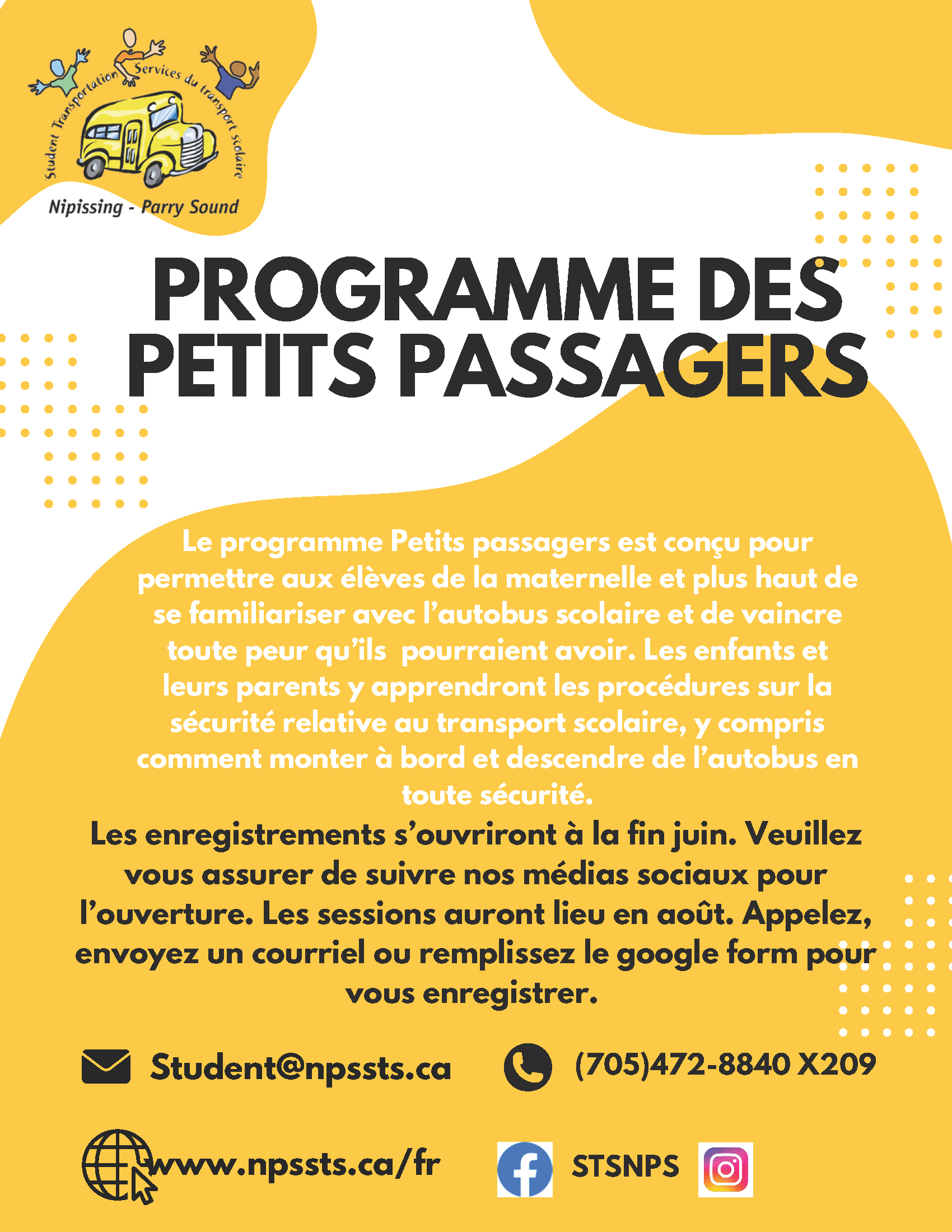 Affiche du programme Petits Passagers
